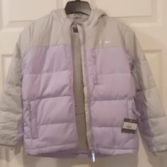 Eddie Bauer Girls' Lavender Classic Down Jacket New with Tags Size Medium 10-12 - Picture 6 of 6